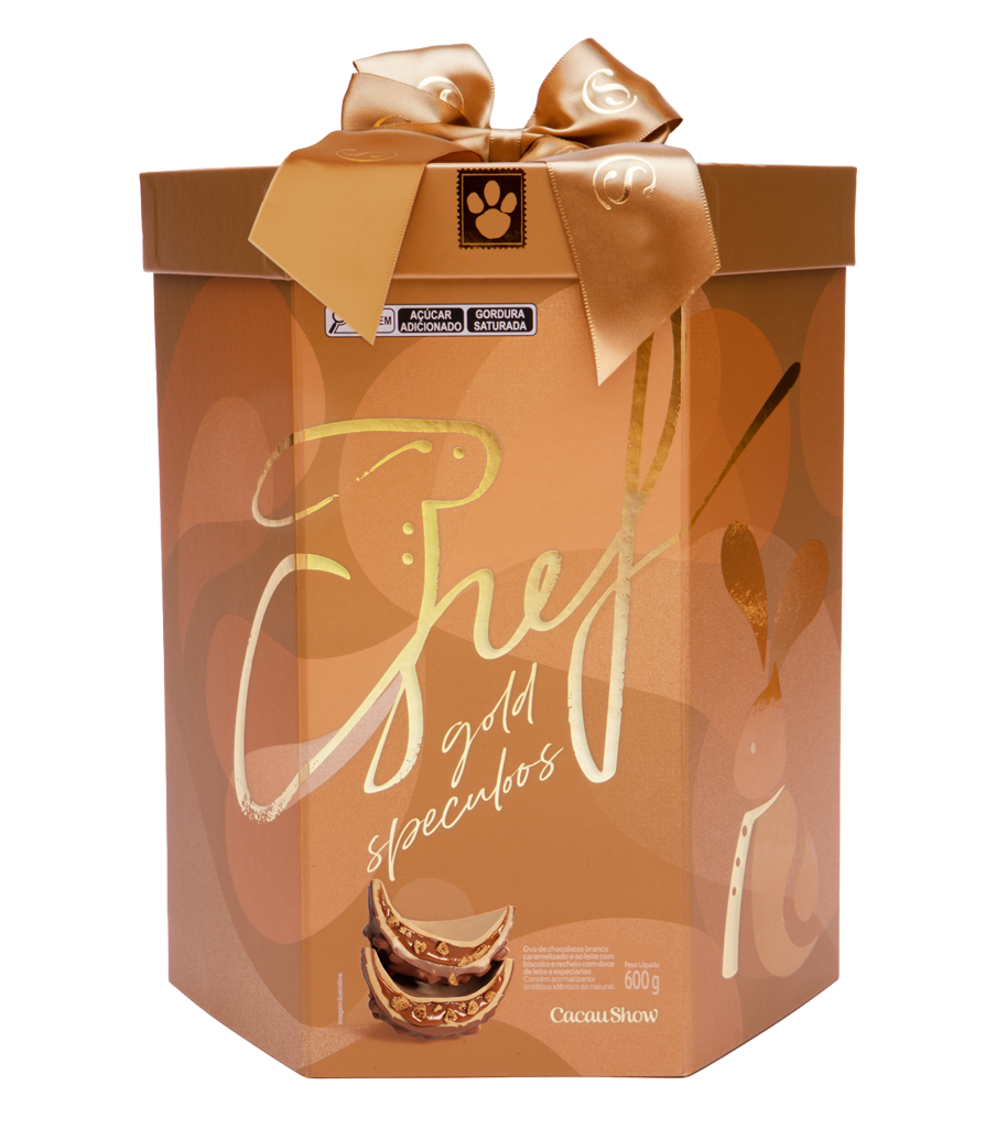 Ovo Recheado do Chef Gold Speculoos 600g - Imagem 1