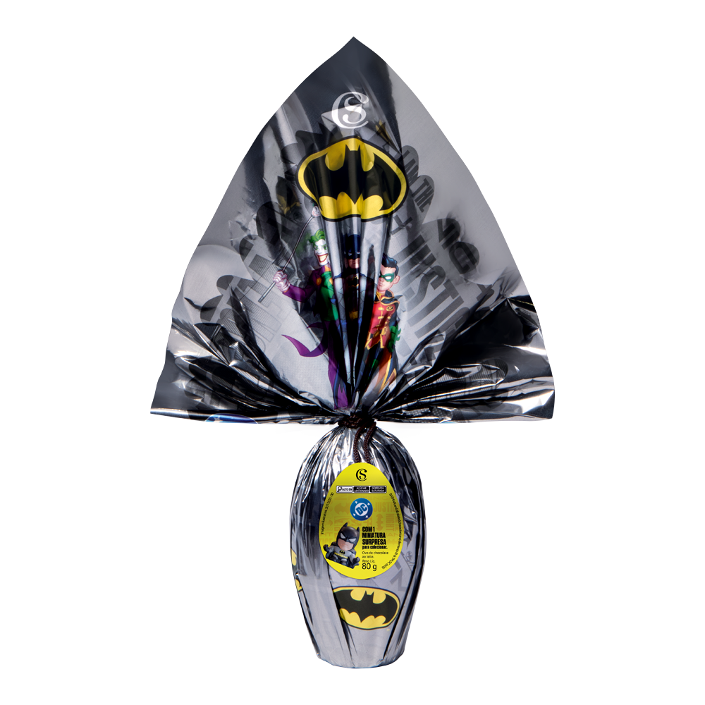 Ovo de Páscoa ao Leite Gogos Batman 80g - Imagem 1